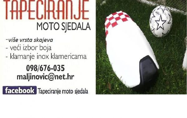 tapeciranje moto sjedala maljinovic